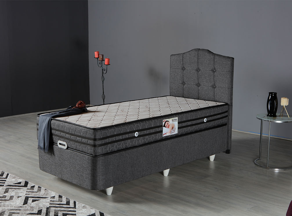 90*190 Damla Set (Gri)
