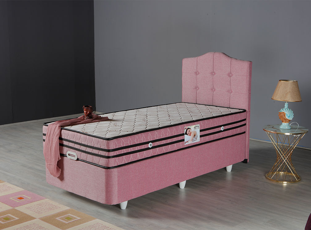 90*190 Damla Set (Pembe)
